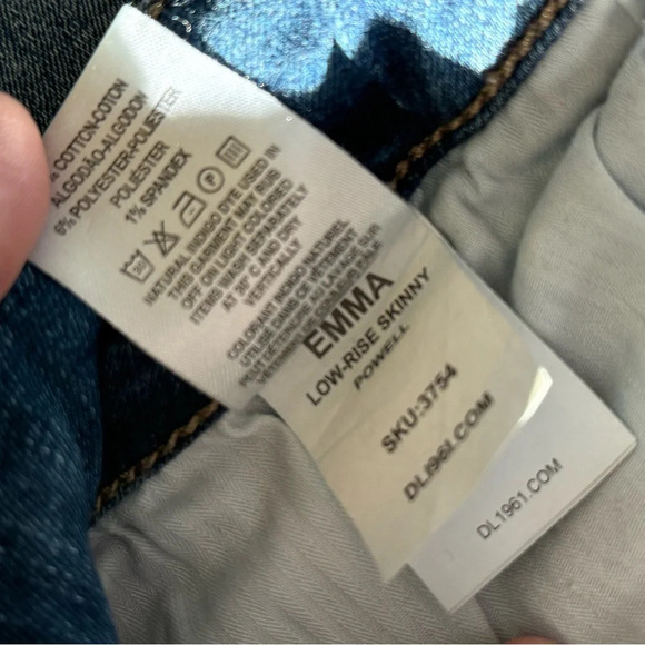 DL1961 Emma Low Rise Skinny Jeans - Size 28 - Picture 7 of 12
